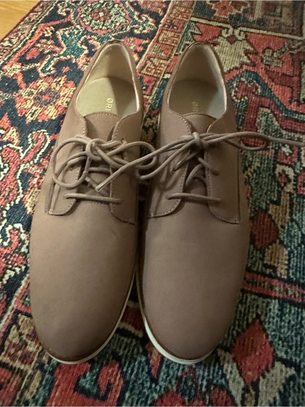 Cole Haan OriginalGrand Leather Oxfords Dusty Pink Size 8B